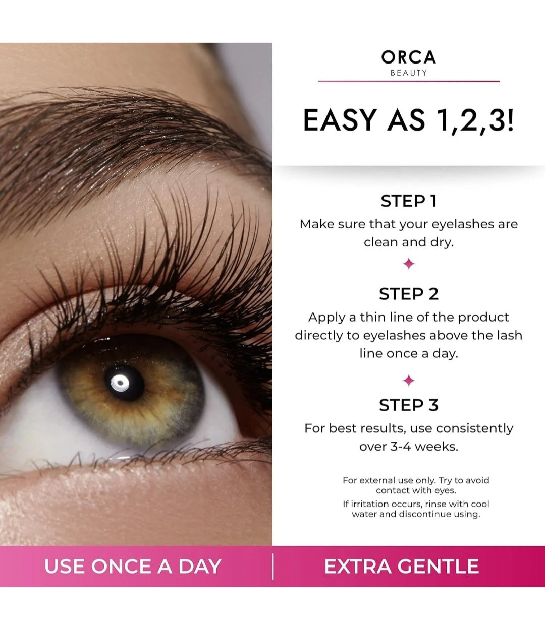 Orca Beauty Eyelash Nourishing Serum 4 Pack