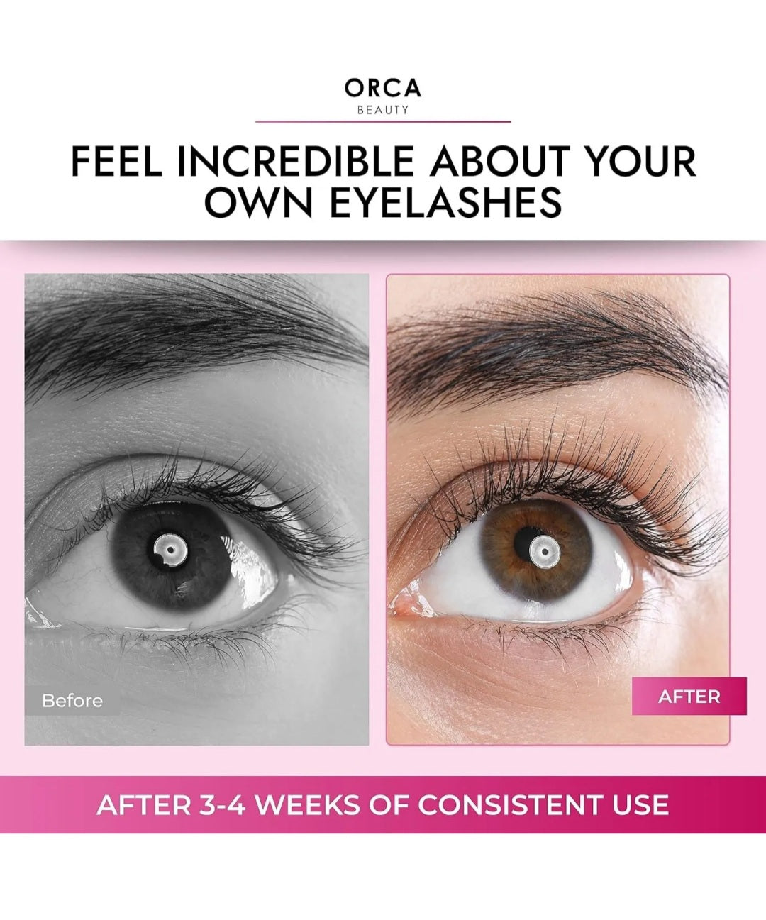 Orca Beauty Eyelash Nourishing Serum 4 Pack