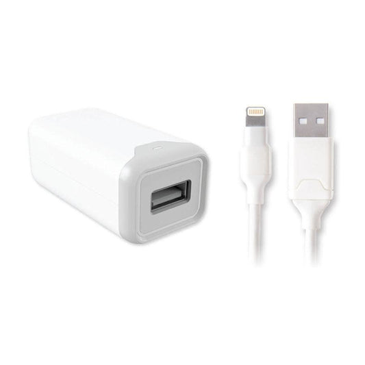 Qmadix Travel Charging Kit for iPhone Lightning 6ft Cable