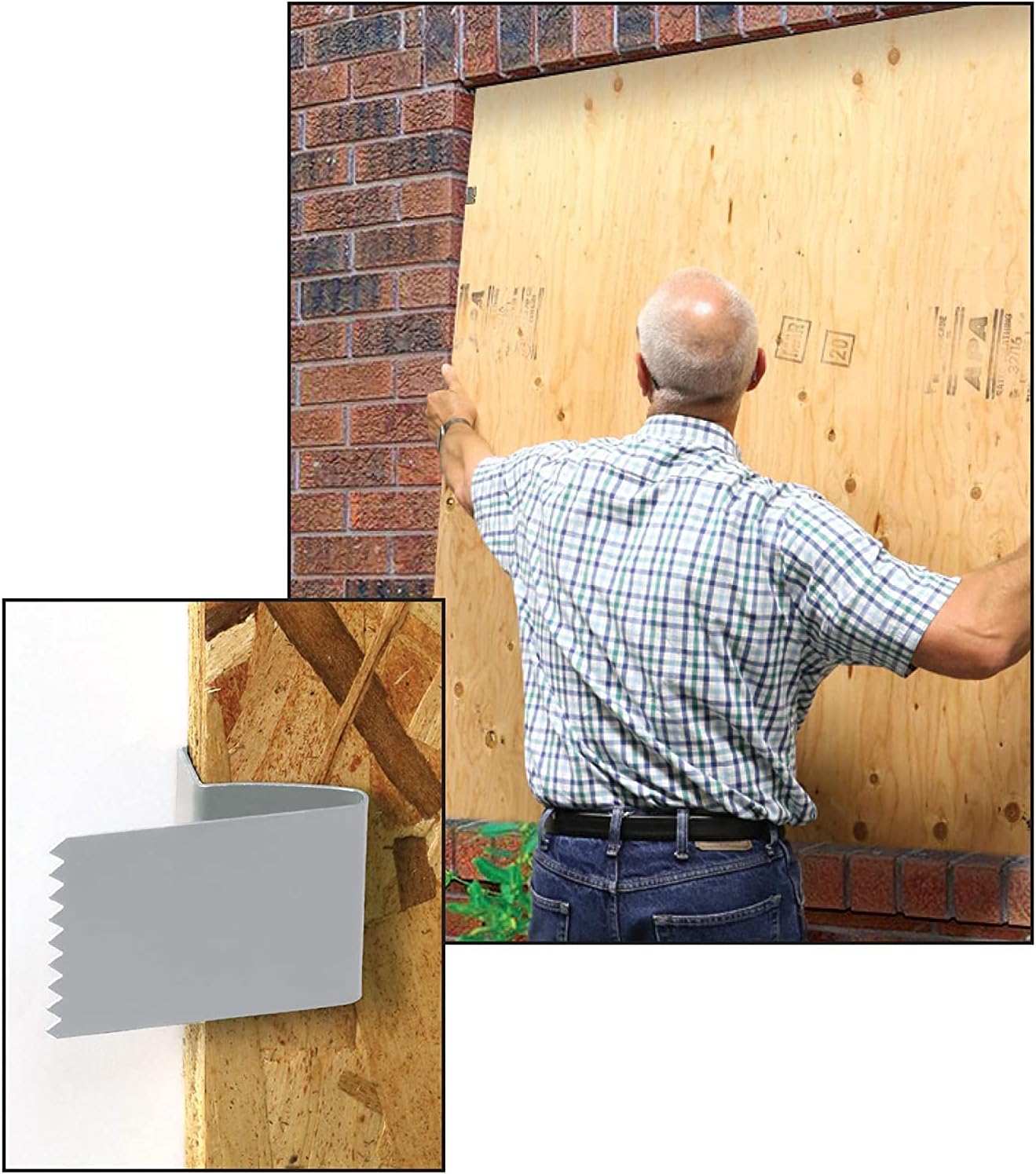 Defender Hurricane Board-Up Clips S5100 Pack of 20