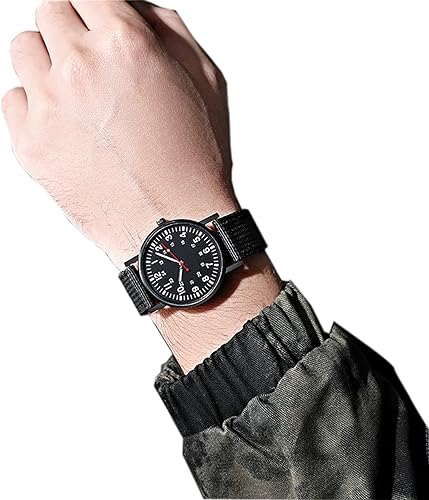 Black Nylon Strap Casual Sport Watch